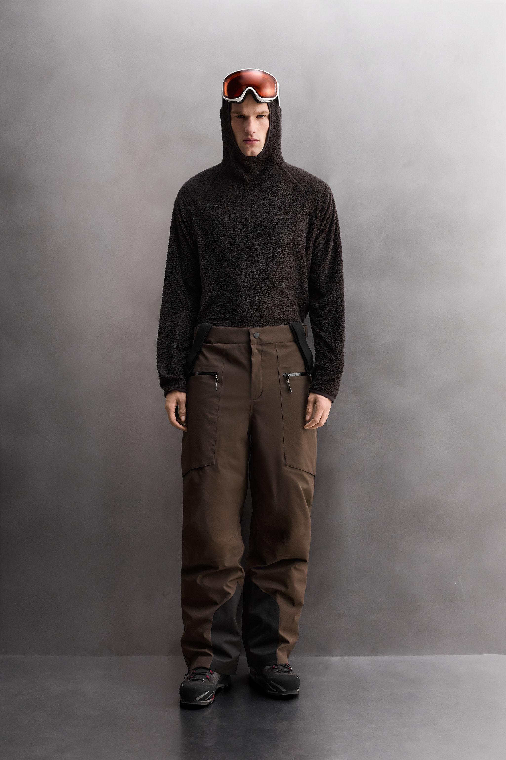 SWEAT POLAIRE SKI TEXTURÉ À CAPUCHE